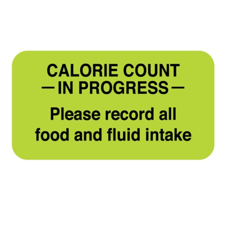 Nevs Calorie Count - In Progress Label 7/8 x 1-5/8" D-0514